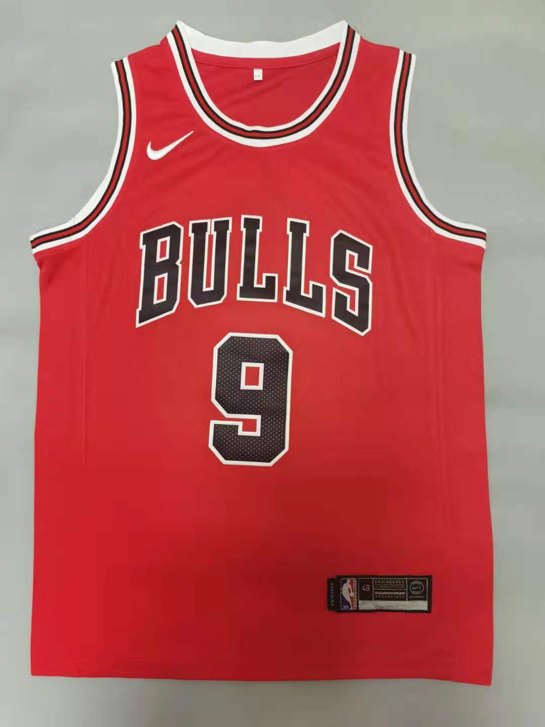 Men Chicago Bulls #9 Vucevic Red 2021 Nike Game NBA Jersey